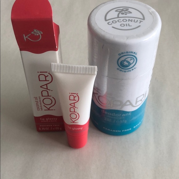 Kopari Bath & Body Kopari Coconut Oil Lip Gloss Deodorant Set